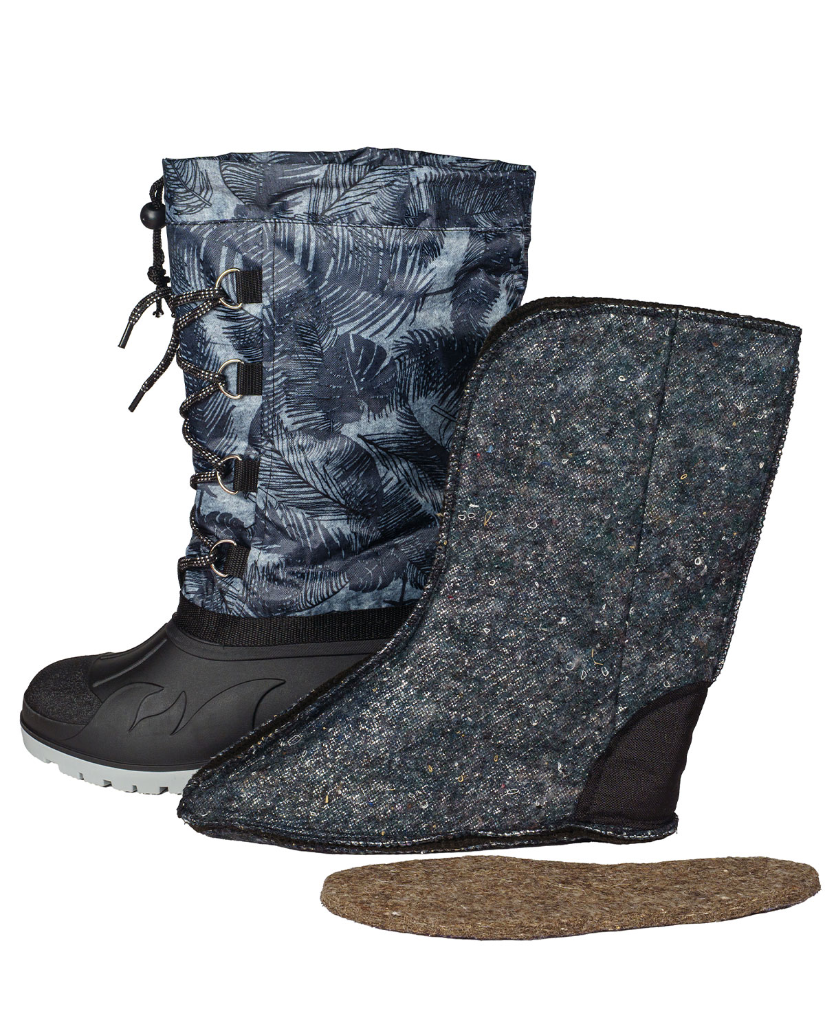 Сапог с комбинированным верхом Скороход утепляющий чулок 3-х слойный