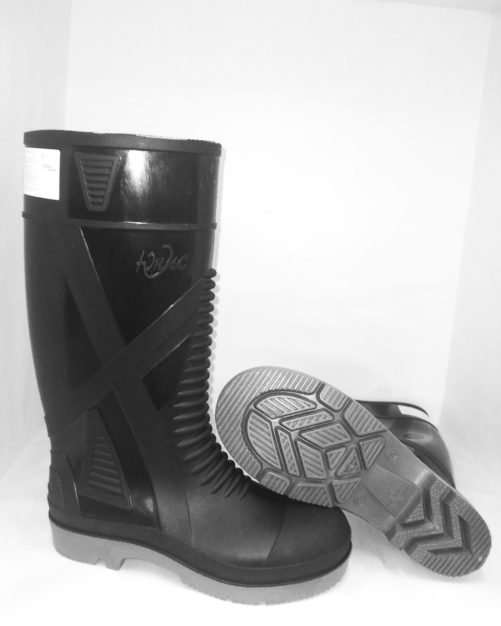 Сапоги ПВХ вид сбоку и подошва