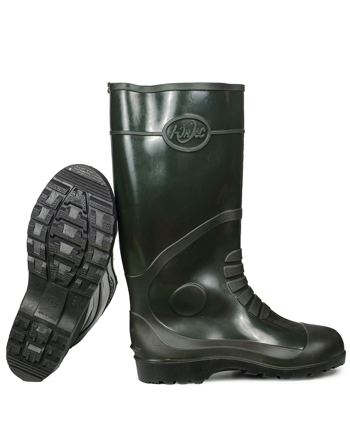 Сапоги ПВХ вид сбоку и подошва