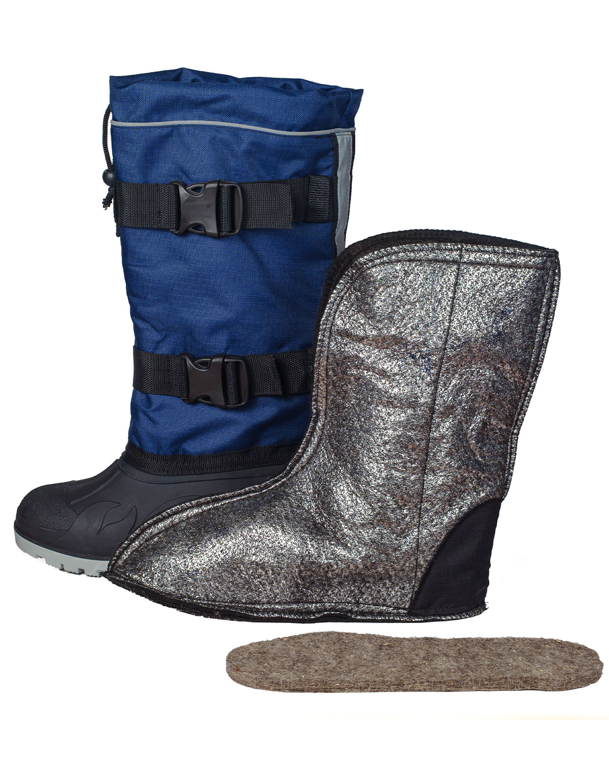 Сапог с комбинированным верхом Вахта утепляющий чулок 3-х слойный