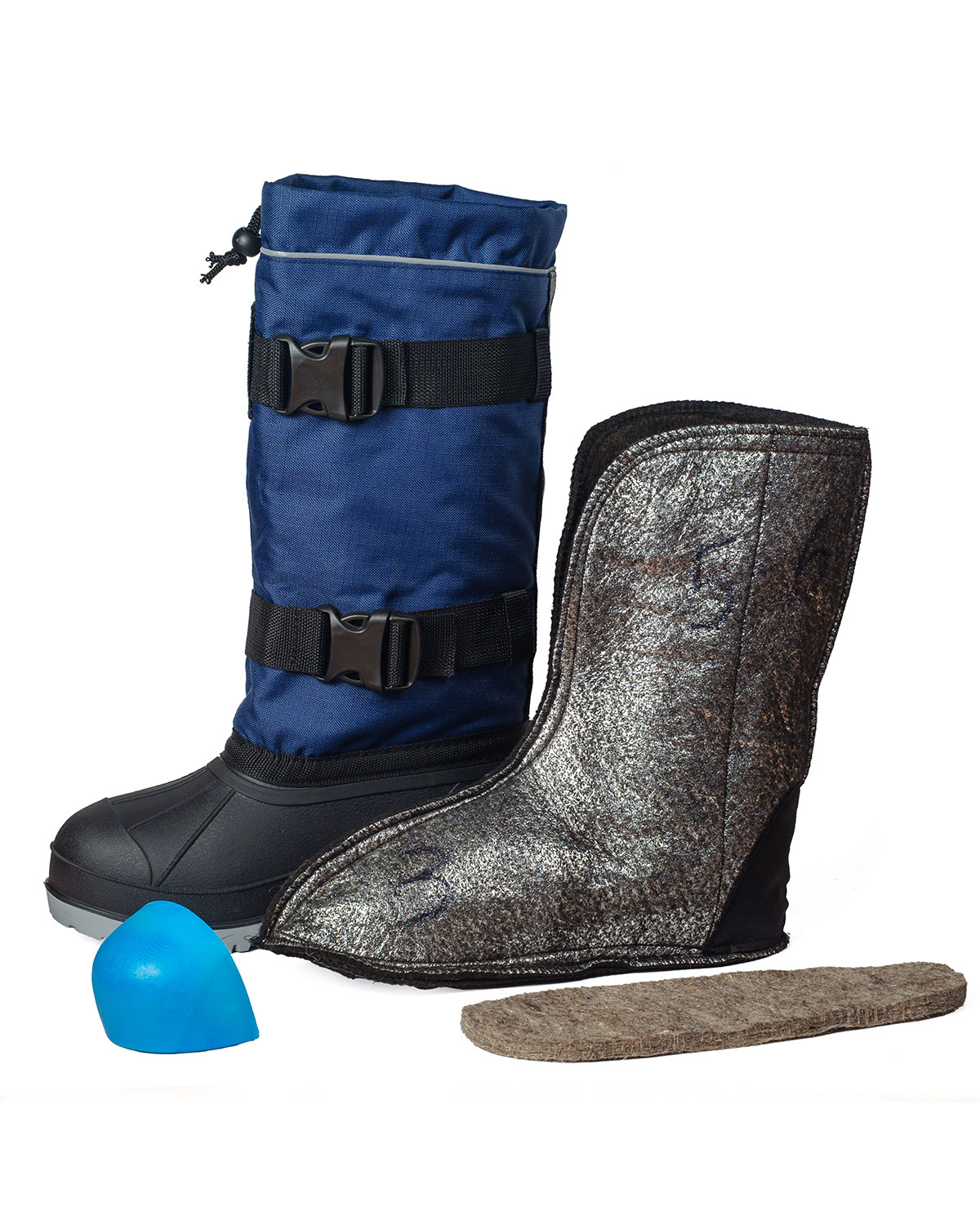 Сапог с комбинированным верхом Вахта утепляющий чулок 3-х слойный, стелька, подносок