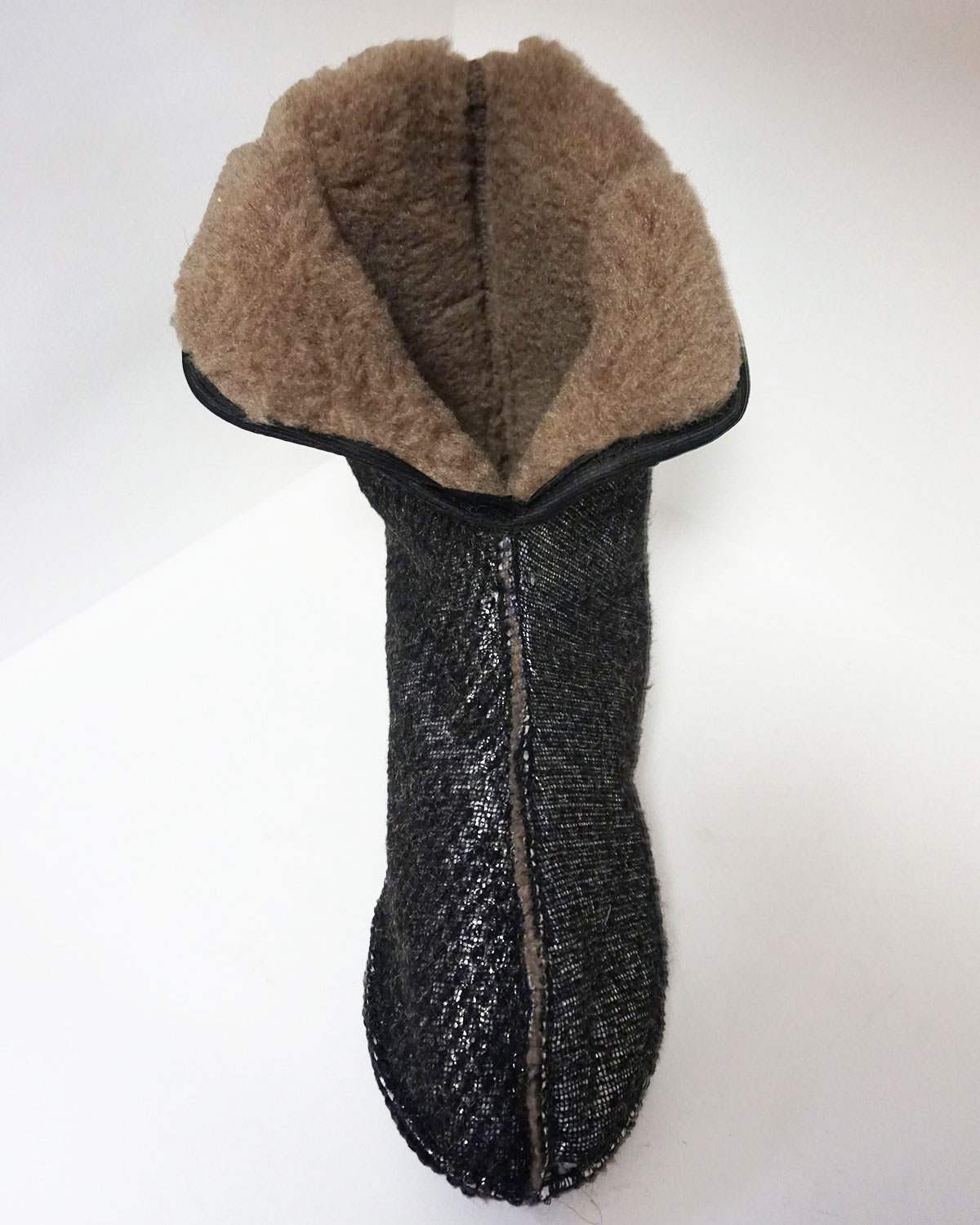 Сапог с комбинированным верхом Практик утепляющий чулок