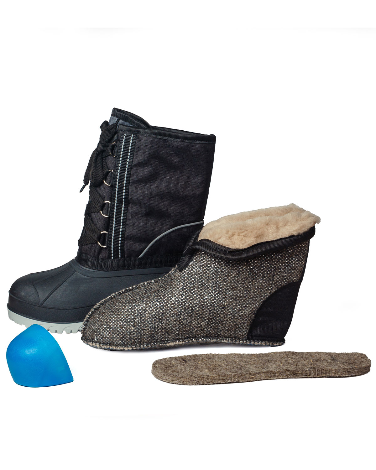 Сапог с комбинированным верхом Практик-П утепляющий чулок и стелька, композитный подносок